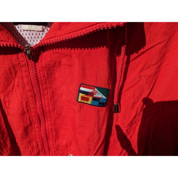 Vintage Catalina Track Suit Windbreaker Nylon Jacket Red 80’s 90’s No Size Tag - Picture 3 of 14
